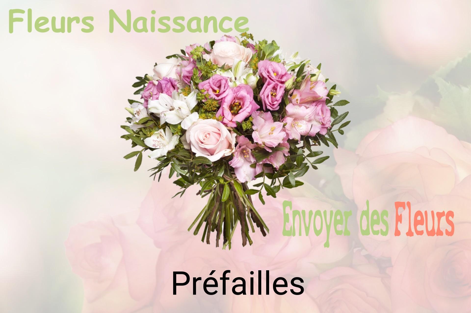 Bouquet de fleurs de naissance livré à Préfailles