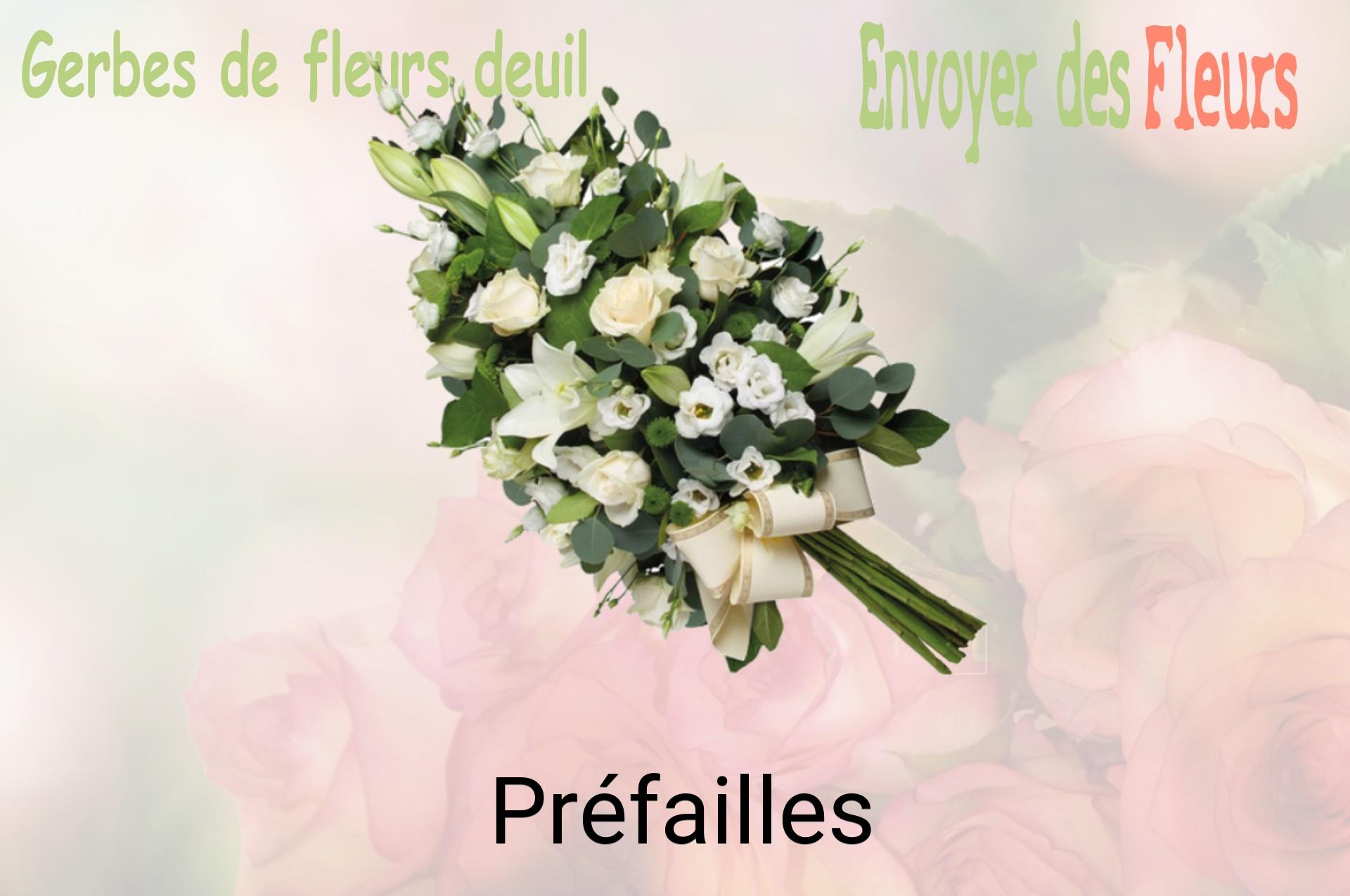 Gerbe de fleurs de deuil livrée à Préfailles